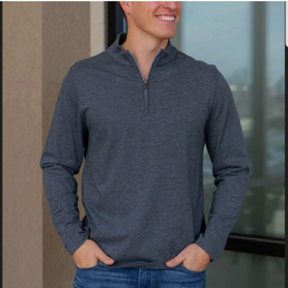 Faherty Cotton Quarter Zip
